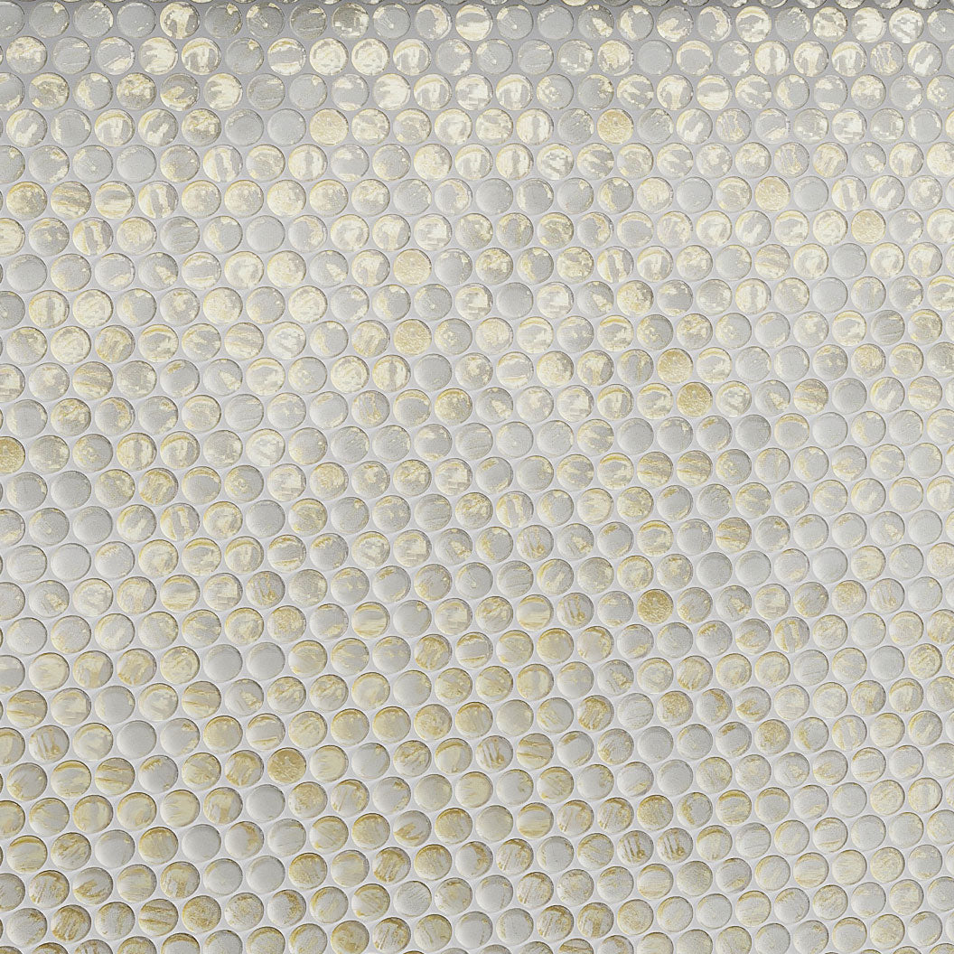 Majeste Gold 12x12 Glossy Penny Round Glass Mosaic Tile (10 pack, 10.34 sq ft/case)