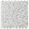Sample - Silver 12x12 Glossy Penny Round Glass Mosaic Tile (10 pack, 10.34 sq ft/case)