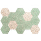 Sample - Mint Green with Copper flecks 9x8 Glossy Shell, Terrazzo Hexagon Tile (1.8 sq ft/case, 5-Pack)