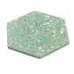 Sample - Mint Green with Copper flecks 9x8 Glossy Shell, Terrazzo Hexagon Tile (1.8 sq ft/case, 5-Pack)