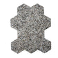Sample - Black with Amber Pearl flecks 9x8 Glossy Shell, Terrazzo Hexagon Tile (1.8 sq ft/case, 5-Pack)