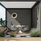 Sample - Black with Amber Pearl flecks 9x8 Glossy Shell, Terrazzo Hexagon Tile (1.8 sq ft/case, 5-Pack)