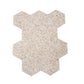 Sample - Ivory White with Copper flecks 9x8 Glossy Shell, Terrazzo Hexagon Tile (1.8 sq ft/case, 5-Pack)