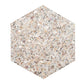Sample - Ivory White with Copper flecks 9x8 Glossy Shell, Terrazzo Hexagon Tile (1.8 sq ft/case, 5-Pack)