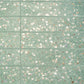 Sample - Mint Green with Copper flecks 3x12 Glossy Shell, Terrazzo Elongated Subway Tile (5 sq ft/case, 20-Pack)