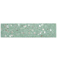Sample - Mint Green with Copper flecks 3x12 Glossy Shell, Terrazzo Elongated Subway Tile (5 sq ft/case, 20-Pack)