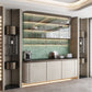 Sample - Mint Green with Copper flecks 3x12 Glossy Shell, Terrazzo Elongated Subway Tile (5 sq ft/case, 20-Pack)