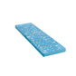 Yosemite Blue terrazzo elongated subway tile 3x12 glossy shell finish with copper flecks
