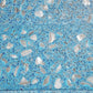 Sample - Yosemite Blue with Copper flecks 3x12 Glossy Shell, Terrazzo Elongated Subway Tile (5 sq ft/case, 20-Pack)