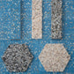 Sample - Yosemite Blue with Copper flecks 3x12 Glossy Shell, Terrazzo Elongated Subway Tile (5 sq ft/case, 20-Pack)