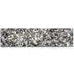 Sample - Black with Amber Pearl flecks 3x12 Glossy Shell, Terrazzo Elongated Subway Tile (5 sq ft/case, 20-Pack)