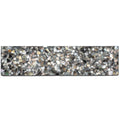 Sample - Black with Amber Pearl flecks 3x12 Glossy Shell, Terrazzo Elongated Subway Tile (5 sq ft/case, 20-Pack)