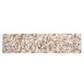 Sample - Ivory White with Copper flecks 3x12 Glossy Shell, Terrazzo Elongated Subway Tile (5 sq ft/case, 20-Pack)
