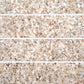 Sample - Ivory White with Copper flecks 3x12 Glossy Shell, Terrazzo Elongated Subway Tile (5 sq ft/case, 20-Pack)