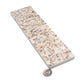 Sample - Ivory White with Copper flecks 3x12 Glossy Shell, Terrazzo Elongated Subway Tile (5 sq ft/case, 20-Pack)