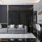 Black Marquina 24x48 Polished Porcelain Large Format Tile (2 pack, 15.5 sq ft/case) - Sample