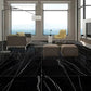 Black Marquina 24x48 Polished Porcelain Large Format Tile (2 pack, 15.5 sq ft/case) - Sample