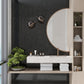 Black Marquina 11x12 Polished Herringbone Porcelain Mosaic Tile (5 pack, 4.76 sq ft/case) - Sample