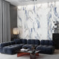 White with Blue-Gray 24x48 Polished Porcelain Large Format Tile (2 pack, 15.5 sq ft/case) - Sample
