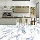 White with Blue-Gray 24x48 Polished Porcelain Large Format Tile (2 pack, 15.5 sq ft/case) - Sample