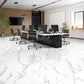 Statuary White 24x24 Polished Square Porcelain Large Format Tile (4 pack, 15.5 sq ft/case)