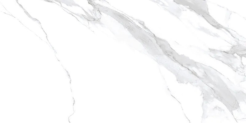 Statuary White 24x48 Polished Porcelain Large Format Tile (2 pack, 15.5 sq ft/case) - Sample