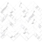 Statuary White 11x12 Polished Herringbone Porcelain Mosaic Tile (5 pack, 4.76 sq ft/case)