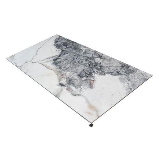 Sample-Soft White with Light Gray 24x48 Matte Porcelain Large Format Tile (2 pack, 15.5 sq ft/case)