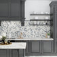 Classic White with Gray 12x12 Matte Square Porcelain Mosaic Tile (11 pack, 10.76 sq ft/case)