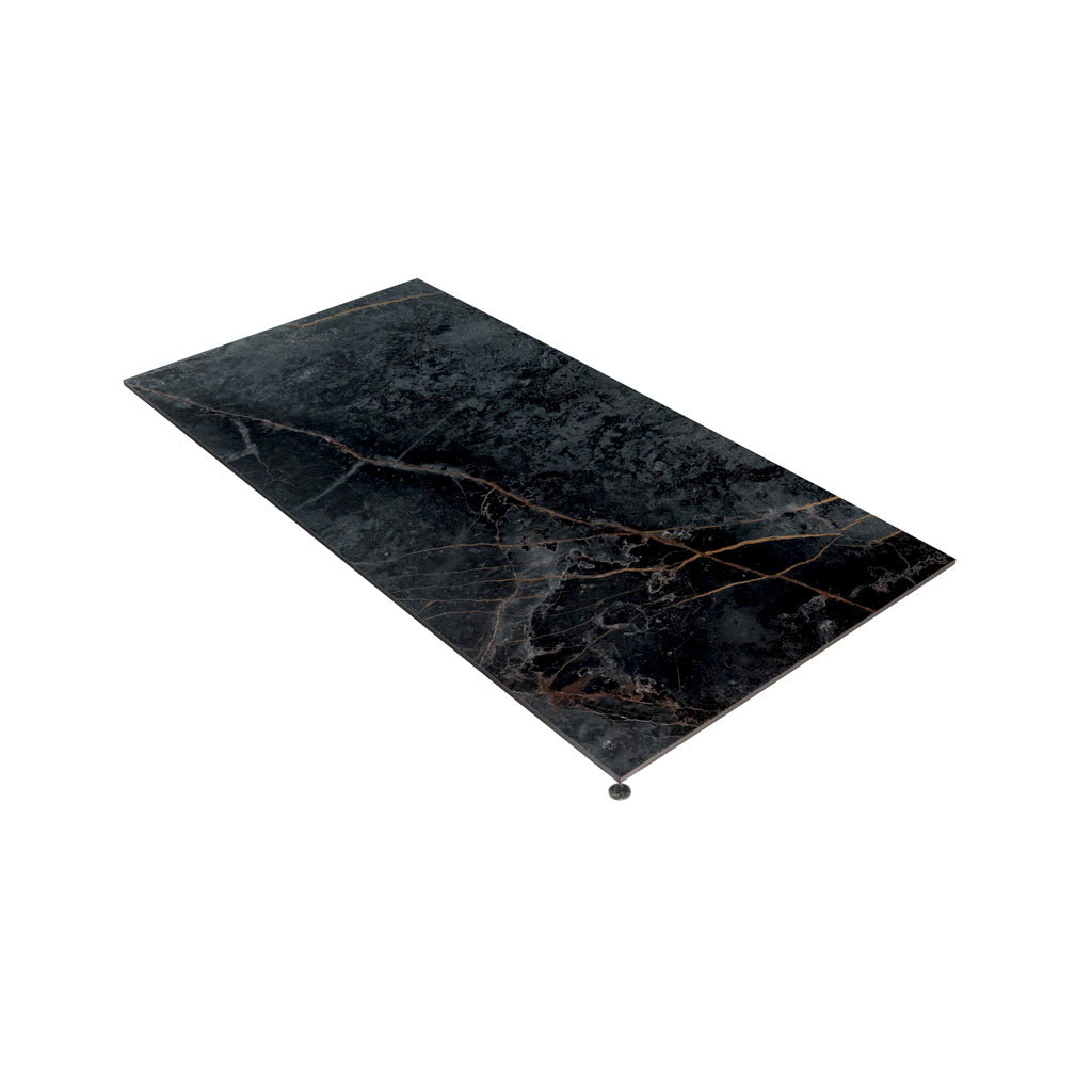 Pinnacle 47.25 in. x 23.6 in. Matte Charcoal Gray with Fiery Copper Rust Porcelain Large Format Wall and Floor Tile (15.5 sq ft/case) - 2 Pack