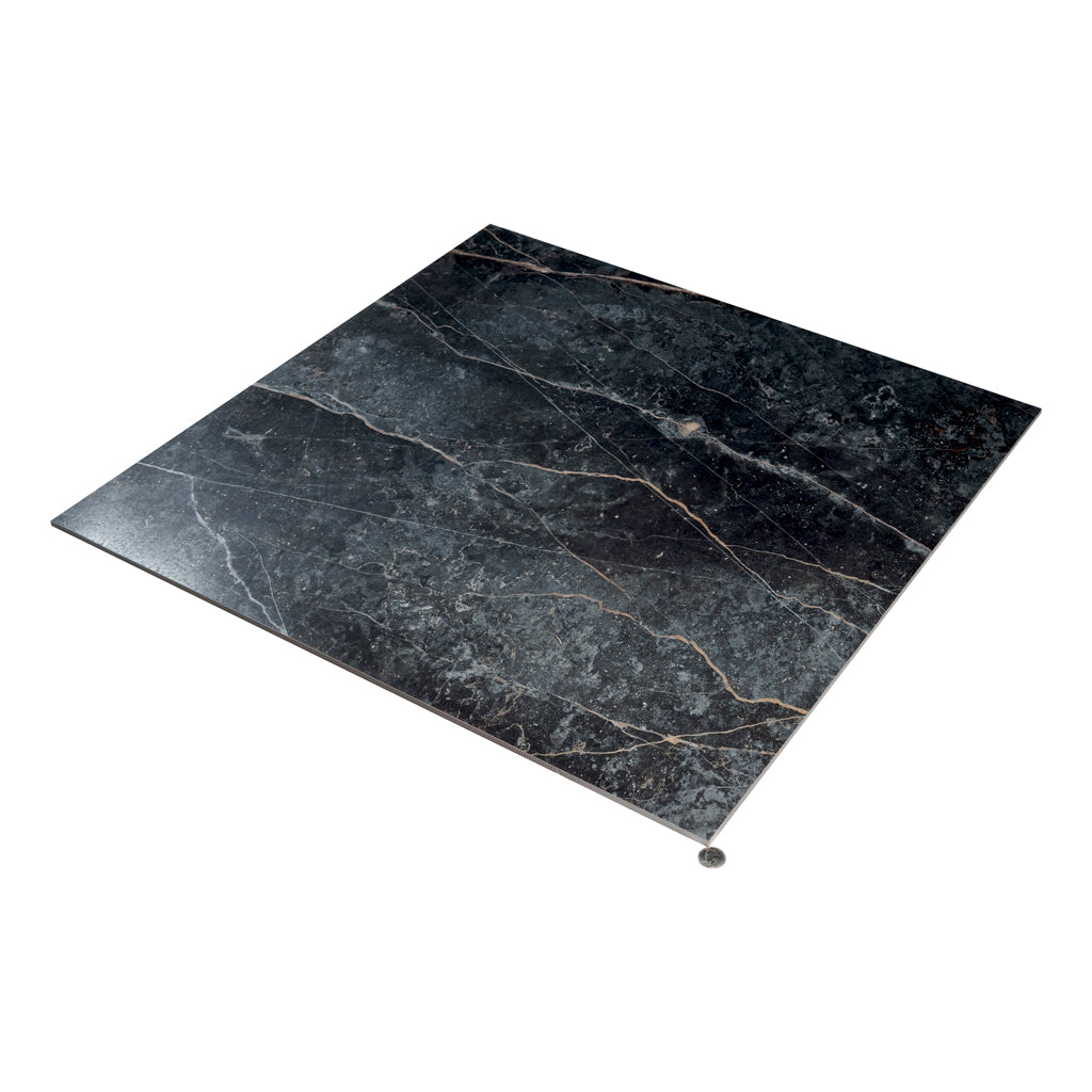 Midnight Gray with Burnt Amber 32x32 Matte Square Porcelain Large