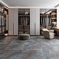 Midnight Gray with Burnt Amber 32x32 Matte Square Porcelain Large Format Tile (2 pack, 13.78 sq ft/case)