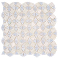 Sample - Snow White 11x11 Glossy Square Glass Mosaic Tile (10 pack, 8.1 sq ft/case)