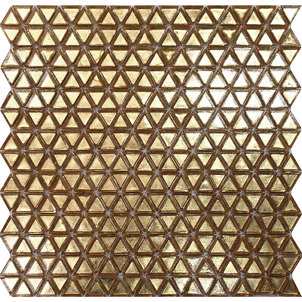 12x12 Shimmer Gold Glossy Glass Square Tile | Shimmer Gold