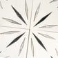 Sample - White 12x12 Honed Dolomite, Ice Grey, Ania Black Starburst Mosaic Tile (5 sq ft/case, 5-Pack)