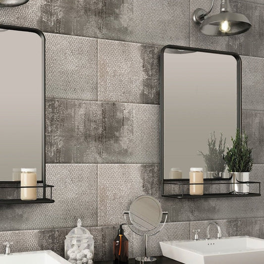 Gray 12x40 Matte Field Ceramic Tile (2 pack, 6.24 sq ft/case) - Sample