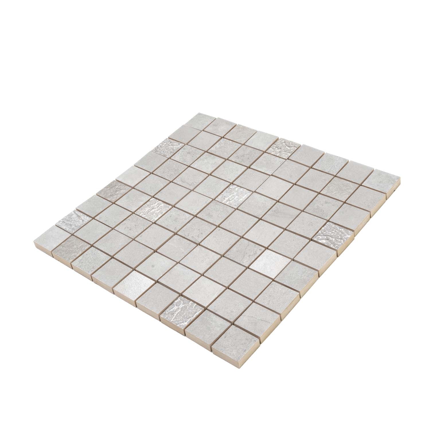 Gray 12x12 Matte Field Ceramic Mosaic Tile (10 pack, 10.68 sq ft/case) - Sample