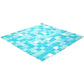 20-pack Mingles 12 in. x 12 in. Glossy Sea Blue Glass Mosaic Wall and Floor Tile (20 sq ft/case)