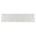 Sample - Pearl White 3x12 Textured Glossy Subway Glass Tile (20 pack, 5 sq ft/case)