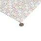 White 12x12 Glossy Foiled Square Glass Resin Stone Mosaic Tile (5 pack, 4.75 sq ft/case) - Sample