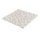 White 12x12 Glossy Foiled Square Glass Resin Stone Mosaic Tile (5 pack, 4.75 sq ft/case) - Sample
