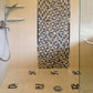 Beige Gray 12x12 Polished Square Glass Resin Stone Mosaic Tile (5 pack, 4.75 sq ft/case) - Sample