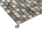 Beige Gray 12x12 Polished Square Glass Resin Stone Mosaic Tile (5 pack, 4.75 sq ft/case) - Sample