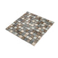 Beige Gray 12x12 Polished Square Glass Resin Stone Mosaic Tile (5 pack, 4.75 sq ft/case) - Sample