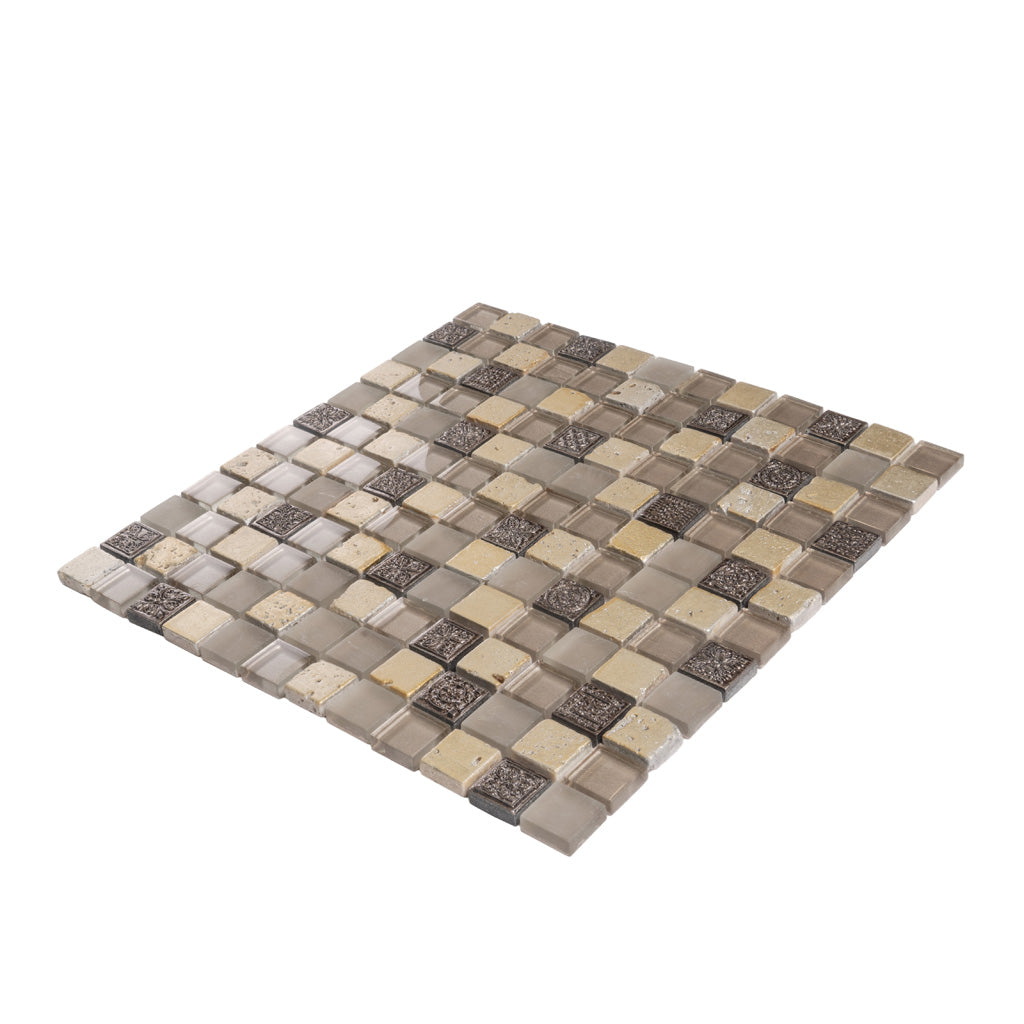 12x12 Beige Mosaic Tile