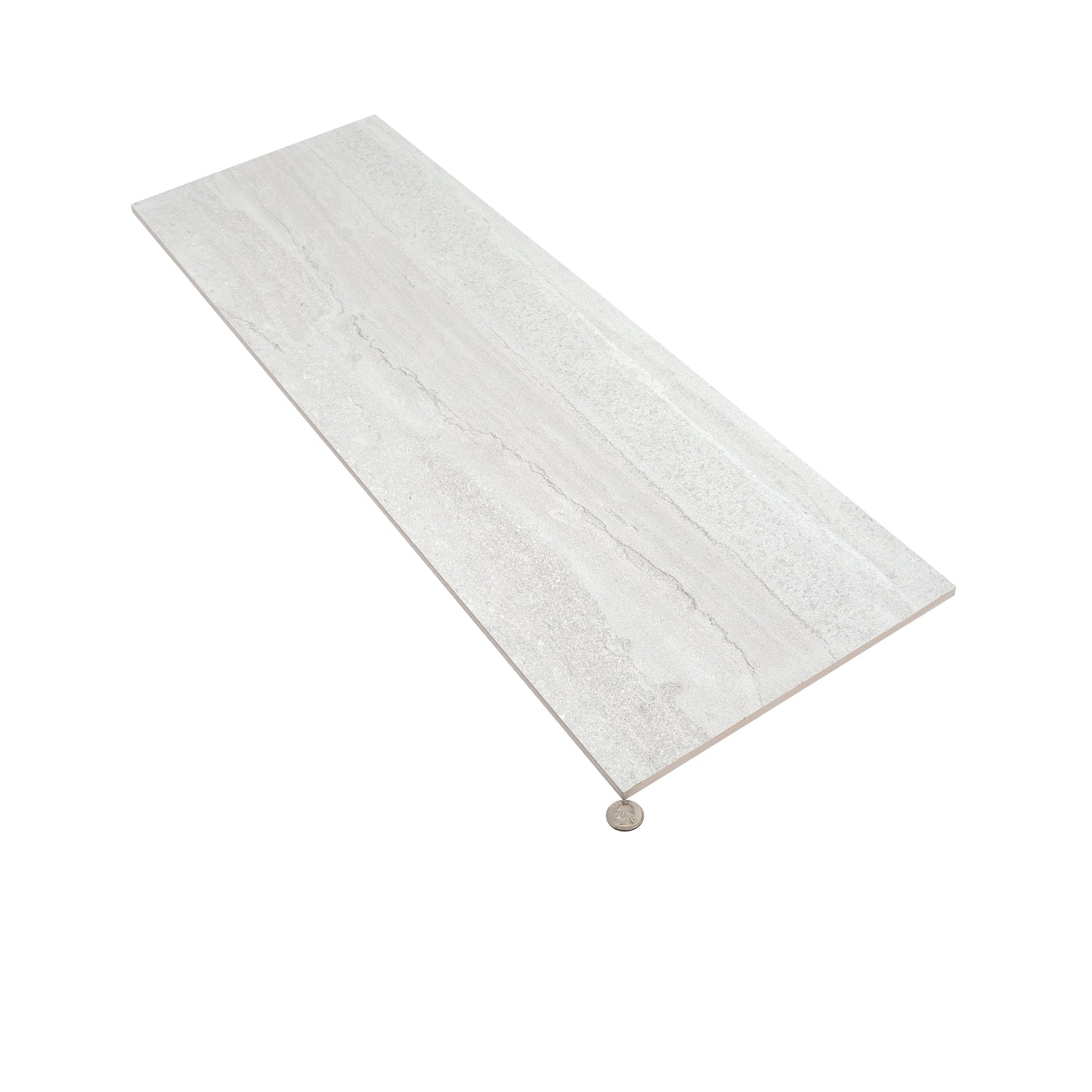 Arenza 12x36 Light Gray Ceramic Large Format Stone Look Wall Tile (4 Pack, 11.63 sq ft/case) - Sample