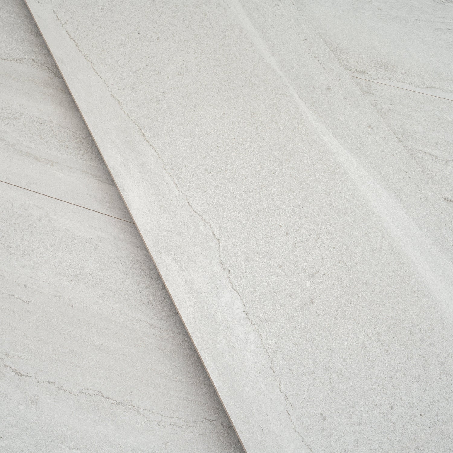 Arenza 12x36 Light Gray Ceramic Large Format Stone Look Wall Tile (4 Pack, 11.63 sq ft/case) - Sample