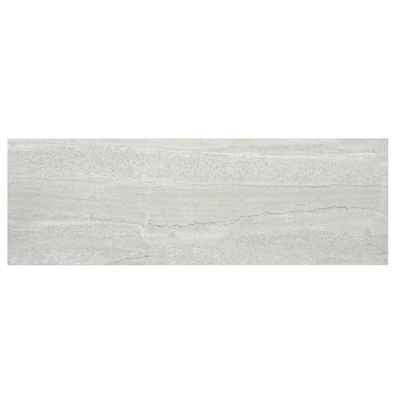 Light Gray 12x36 Matte Stone Look Ceramic Large Tile (4 pack, 11.63 sq ft/case)
