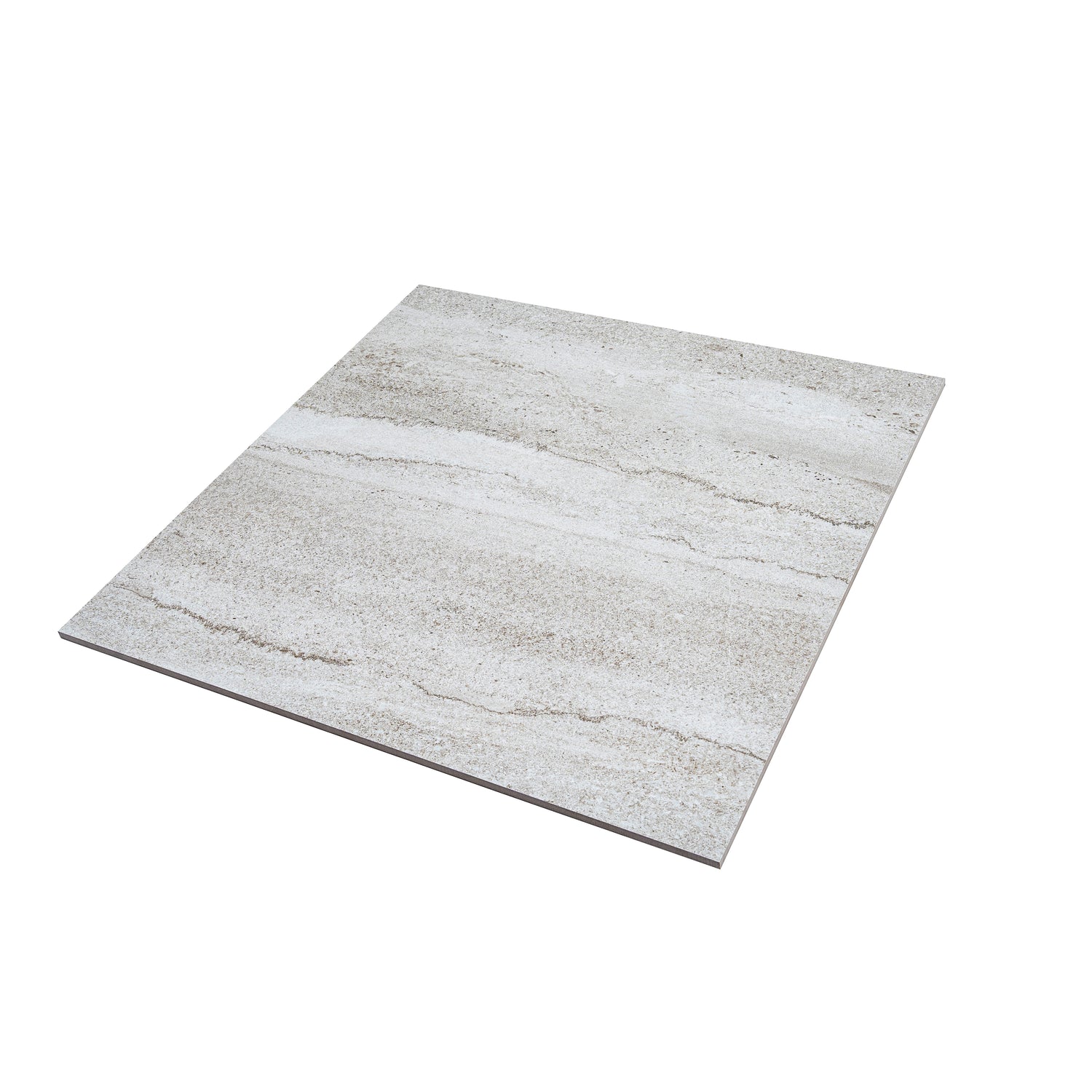 Light Gray 24x24 Matte Stone Look Porcelain Large Tile (3 pack, 11.63 sq ft/case)
