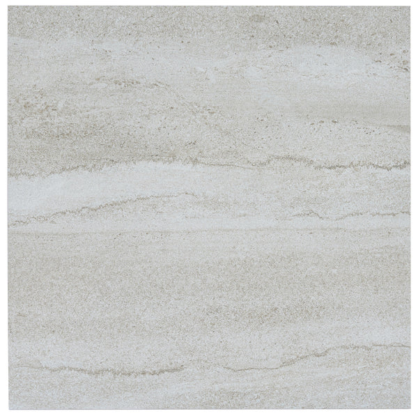 Light Gray 24x24 Matte Stone Look Porcelain Large Tile (3 pack, 11.63 ...